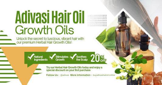 Adivasi Herbal Hair Oil – 100% Natural Solution for Hair Growth & Hair Fall Control